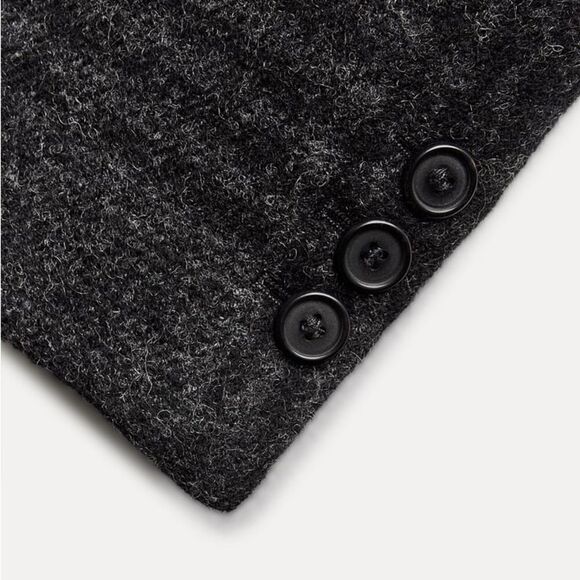 ZARA PLAID MANTECO WOOL COAT ZW COLLECTION - Picture 5 of 13